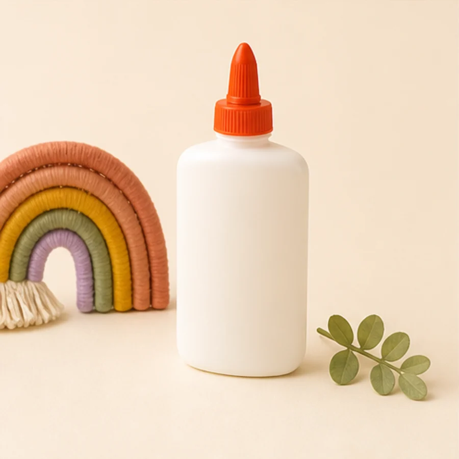 Botella de pegamento blanco para manualidades